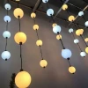 10cm RGB ball string led christmas string light tree ball light IP65 waterproof outdoor rubber cable ball string