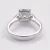 Import 10K White Gold Jewelry Rhodium Cushion 2.0ct Moissanite Diamond Wedding Rings from China