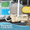 1/2HP Pool Pump for Above Ground Swimming Pool 3240GPH High-Flow w/Timer, Beige/Black