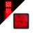 Import 12V RED LED  Lens Hitch Light Trailer Receiver Cover Brake Light for Truck from China