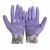 Import 13 Gauge Purple Nitrile Palm Coated Flora Patterns Printing Polyester Liner Gardening Work Gloves from China