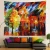 Import 130*150cm Abstract Art Tapestry Decorative 100% Polyester Wall Hanging Decor Bedspread Cover Sunset Printed Tapestry from China