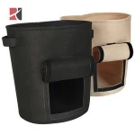 1/3/5/10 Gallon Garden Planter Grow Bags Aeration Fabric Pots Container Garden Potato Felt Grow Bag