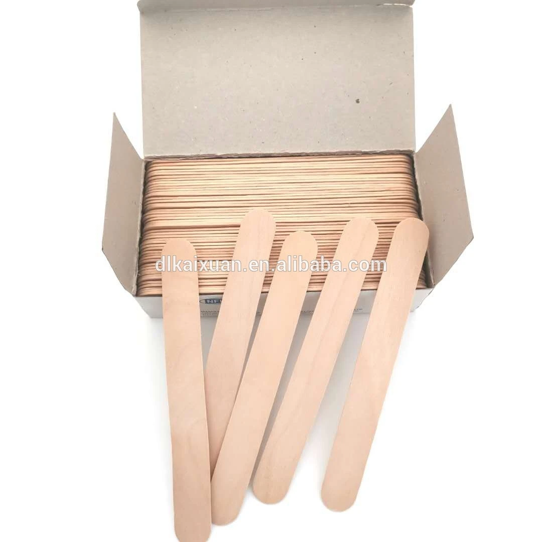150mm wax applicator spatulas disposable depressor beauty hair wax wood stick