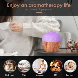 160ml ultrasonic air humidifier with 7 color led light