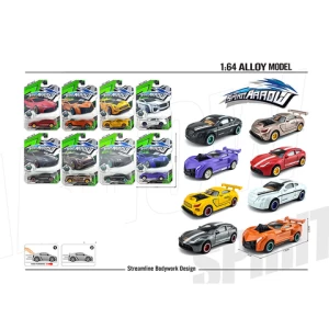 1.64 scale silding racing die cast cars mini diecast toy vehicles model car mini metal car with alloy wheels