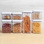 1700ml Transparent Food Grade BPA Free Rectangle Airtight Kitchen Storage Food Box Container