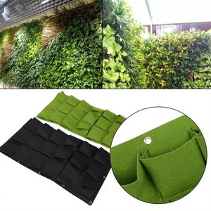 Buy 18 Pockets Vertical Hanging Planting Plant Pockets Pot Bags Garden ...
