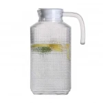 1.8L glass jug set water pitcher glass cold water jug with lid