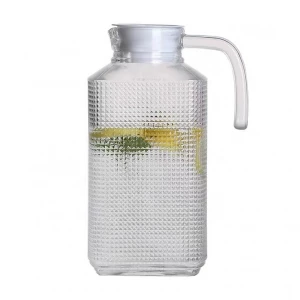 1.8L glass jug set water pitcher glass cold water jug with lid