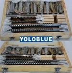 18pcs HSS Metric Keyway Broach Set