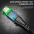 Import 1M 2M  USLION micro usb charge Green LED illuminated Android Cable 3A Fast Charging  Cable Data Transmission Nylon Braided Wire from China