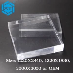 1mm 3mm 4mm 6mm Clear Cast Extruded Polystyrene PMMA Acrylic Plastic Perspex Plexi Glass Wall Sheets Board Panel 4x8 Fabricator