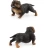 Import 1pcs  The simulation Animal models Bulldog mini 3D Dog toys for kids educational toy from China