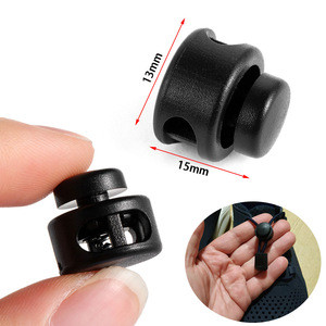 Buy 2 Hole Cord Lock Clamp Toggle Button Clip Stopper Spring Buckle ...