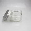 200ml  clear  jar with aluminum cap glass container for candy tea preserved fruit free sample