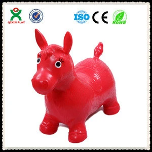 2013 lovely cartoon design jumping animal toy for children/PVC jumping Animal Toys For Child/kids bounce toy QX-B5306