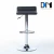 Import 2017 WorkWell Modern Design Clear Swivel Bar Stools, Modern Pure Color Wholesale Plastic Chairs from China