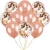 Import 2018 Custom Wholesale Party Kids Orange Latex Transparent Happy Party Decorations Rose Gold Balloons from China