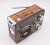 Import 2018 Portable home retro wooden radio with led torch and mp3 player from China