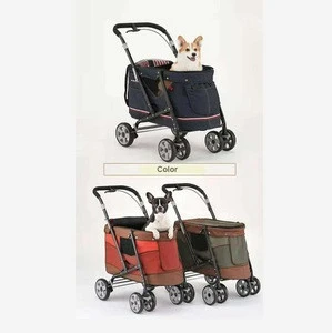 2018 wholesale High Quality Factory Direct Sale nylon Fabric Travel &amp; Outdoors trolley Pet Dog Stroller