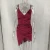 Import 2019 china wholesale new model women casual dress  V neck one piece velvet  party sexy dress from China