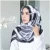 Import 2019 new arrival luxury branded silk scarf square printed Satin hijab from China