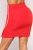 Import 2019 New Arrival Wholesale Women High Waist Knitted Red Mini Skirt from China