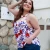 Import 2019 New Listing Plus Size Women Print Floral Sleeveless Summer Tops Blouse from China
