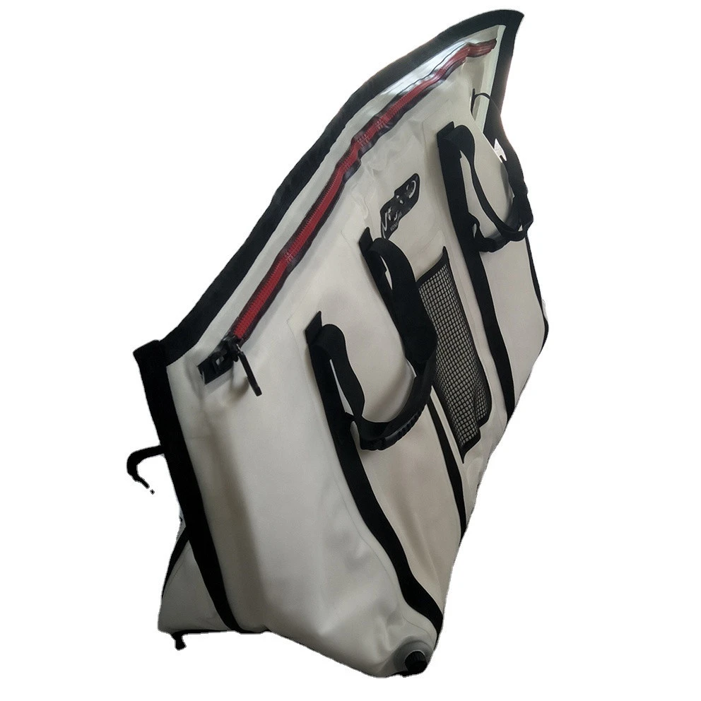 2020 Hot sell New Airtight Zipper TPU Fibre NBR Insulated Folding Fishing Cooler Bag