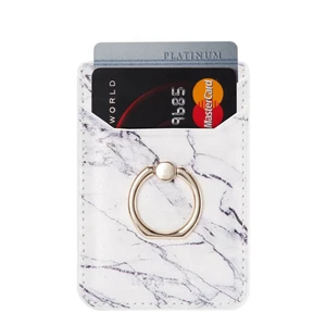 2020 Low price PU leather phone wallet card holder credit cards with ring