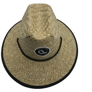 2020 New style plain sombrero Men Summer farmer surf lifeguard straw Hats With customized Logo