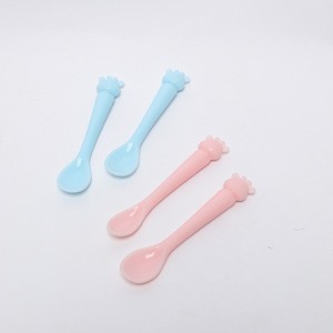 2020 Novel High Quality Baby Silicone Spoon