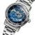Import 2020 T-winner new men watches mechanical custom logo stainless steel strap wrist watches from China