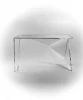 2021 New Arrival High End Fashion Full Transparent Modern Luxury Furniture Acrylic Reception Desk