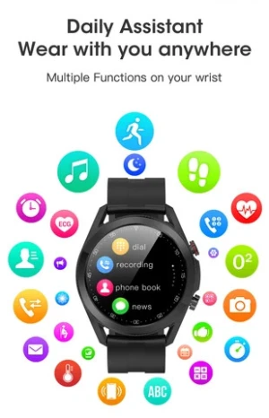 2021 Newest IP68 Waterproof L19 Smart Watch BT Call Long Battery Steps Tracker Sleep Monitor Fitness Tracker PK L16 smartwatch