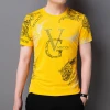 2021 summer round neck printed short sleeve t-shirt mens youth Korean casual loose mens T-shirt wholesale