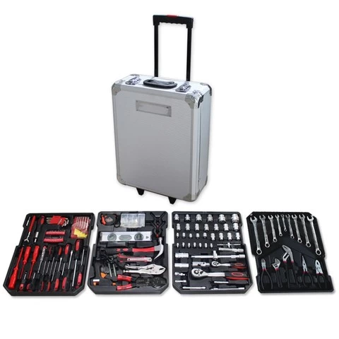 2022  most popular 399pcs hardware hand tools set Household aluminum hand tool set with Hammer and Plier