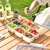 Import 2024 Aolixin High quality Kitchen Airtight food organizer bins plastic serving tray with cover & handle from China