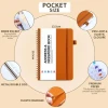 2025 PU Leather Cover Pad Address Book Spiral Coil Notebooks Password Book Customizable Wholesale