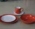 Import 20pcs Square Two-tone Color Glazed Stoneware Dinnerware from China