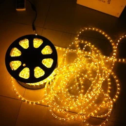 220V Round 2 wires Led Rope Light for outdoor IP44