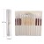 Import 24pcs wooden handle round boar artist nylon bristle paint brush from China