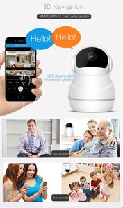 Buy 2mp Hp Security Cctv Wifi Ip Camera Motion Detection Indoor Network ...