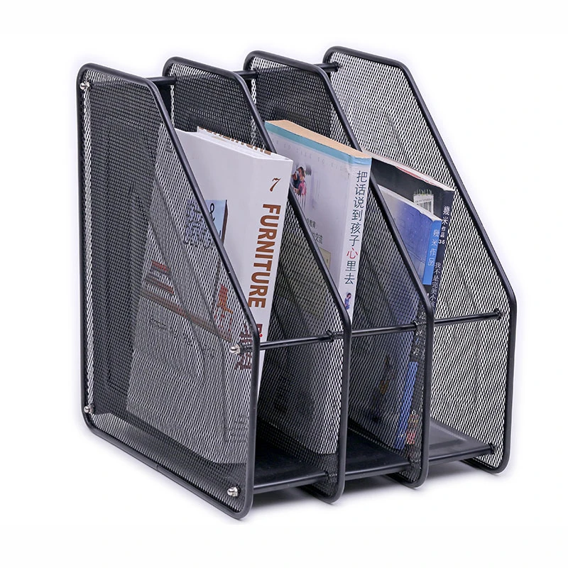 3 grids Desktop Document Stackable Letter Tray Organizer Office Paper Tray Desk Organizer three compartment Magazine Frame