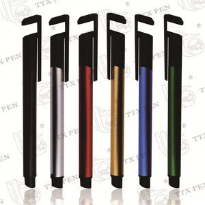 3 in 1 Multi Function Ball Pen Stylus Pen with Phone Holder and touch screen