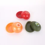 3-Pack Food Savers set for Avocado Onion Lemon Pepper Tomato Garlic Keeper Storage Container Kitchen Gadget