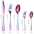 Import 30 Pieces Flatware Tableware Set Stainless Steel Cutlery Set Service for 6, Include Knife/Fork/Spoon from China