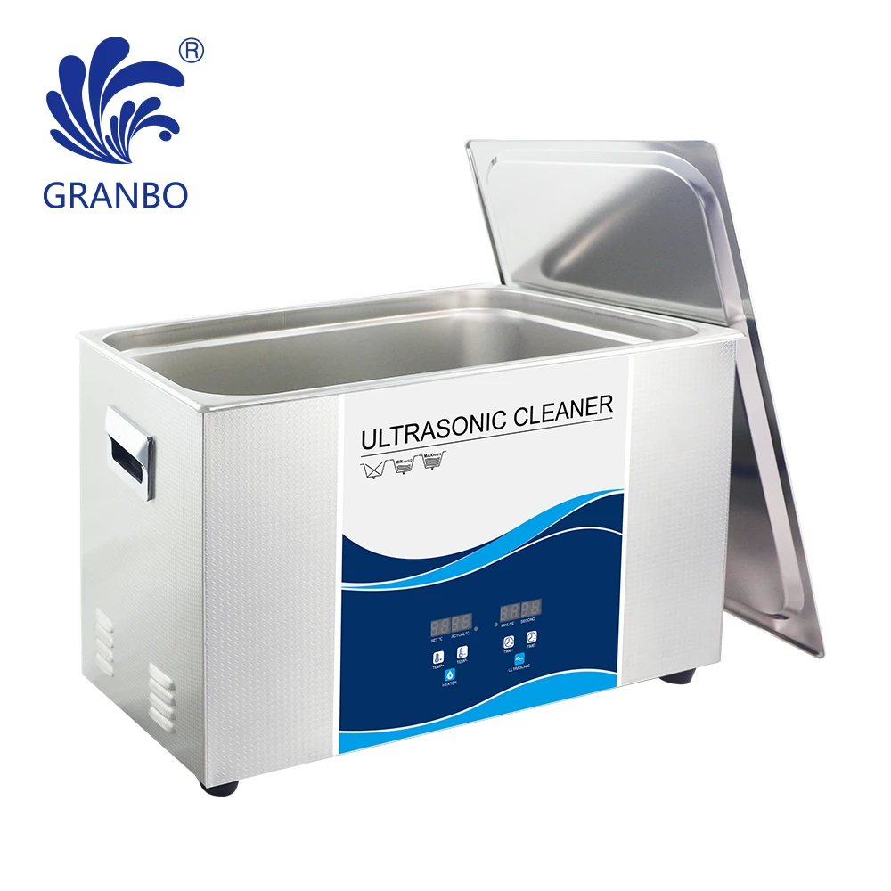 30L Capacity Ultrasonic Cleaner 40KHz 900W for Industrial Parts Motor Car Engine Oil Rust Removal