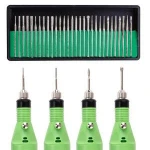 30Pcs/Set Professional Electric Manicure And Pedicure Drill Bit Kit Alloy Grinding Head Nail Art Machine Accessories Nail Tools